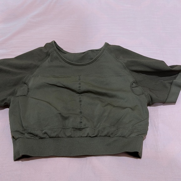 NVGTN Mocha Brown Vortex Seamless Open Back Tee/Bra size M - Picture 8 of 9